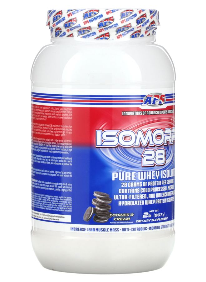 APS Isomorph 28 Pure Whey Isolate Cookies & Cream 2 lb (907 g) - Image 2