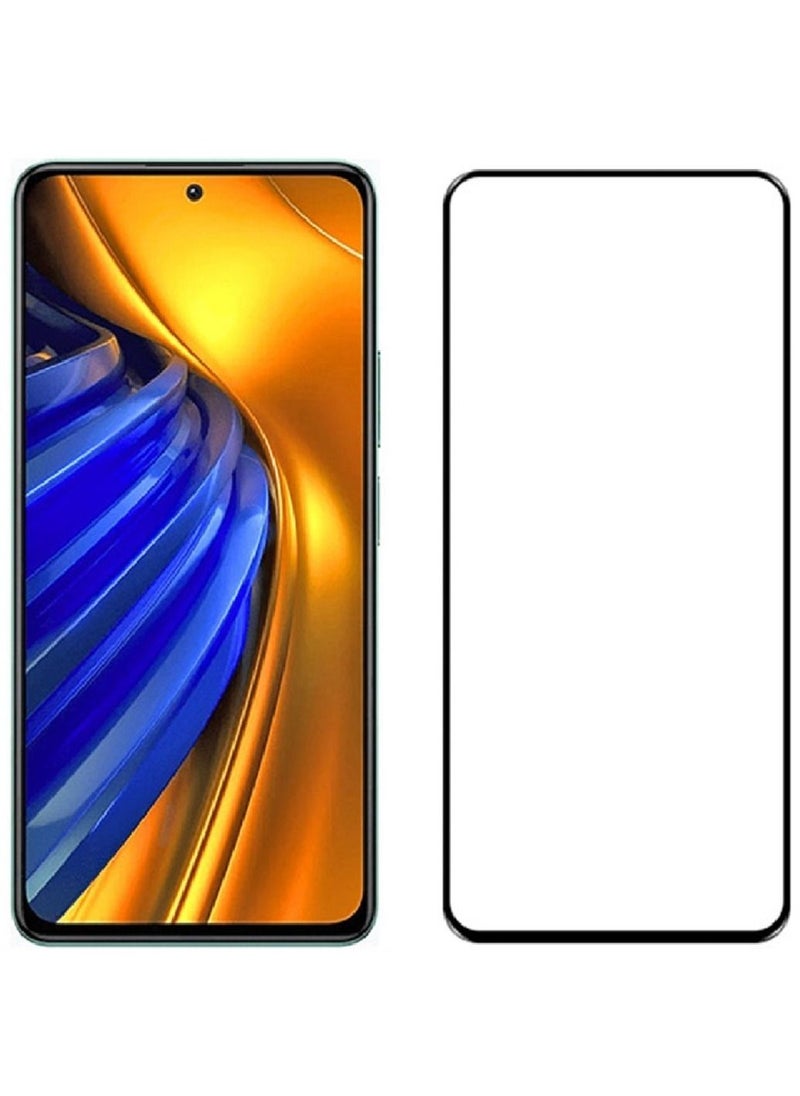 Generic For Poco F3 5d Glass Screen Protector with Black Frame Anti Shock 