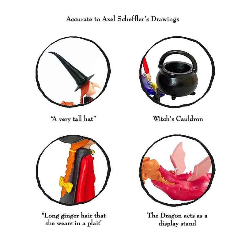 WOW! STUFF Julia Donaldson The Room On The Broom Story Time Set | Collectable Articulated Character Action Figures | Official Toys and Gifts from The Books, TV and Animation Movie Series - Image 4