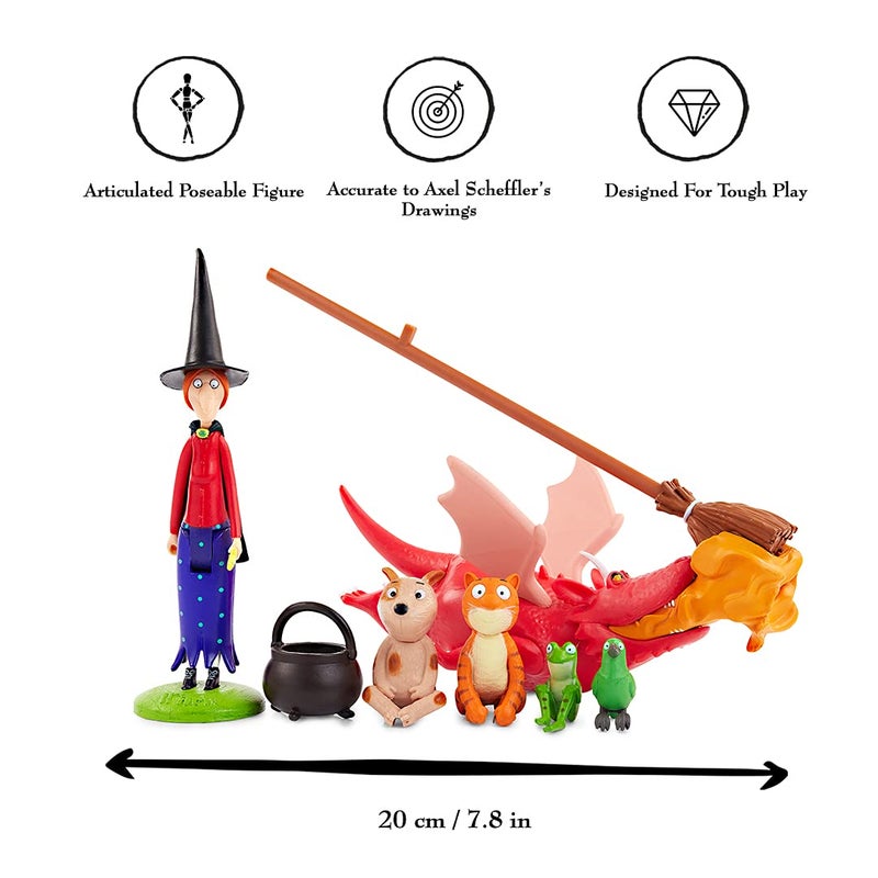 WOW! STUFF Julia Donaldson The Room On The Broom Story Time Set | Collectable Articulated Character Action Figures | Official Toys and Gifts from The Books, TV and Animation Movie Series - Image 3