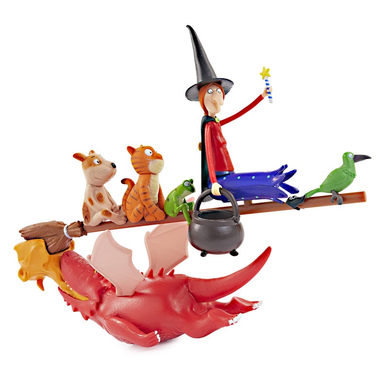 WOW! STUFF Julia Donaldson The Room On The Broom Story Time Set | Collectable Articulated Character Action Figures | Official Toys and Gifts from The Books, TV and Animation Movie Series - Image 1