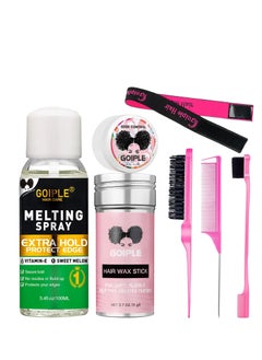 Goiple Lace Melting and Holding Spray Glue-Less Hair Adhesive for Wigs, Extra Hold Lace Melting Spray Adhesive Wig Spray for Closure Extensions, Wig Melting Spray Natural Forming Melting Spray Hair Wax Stick  - Image 1