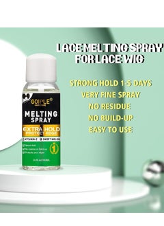 Goiple Lace Melting and Holding Spray Glue-Less Hair Adhesive for Wigs, Extra Hold Lace Melting Spray Adhesive Wig Spray for Closure Extensions, Wig Melting Spray Natural Forming Melting Spray Hair Wax Stick  - Image 3