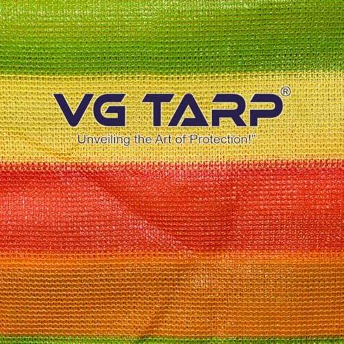VG TARP Multicolor Shade Net 90% UV Protected for Terrace, Garden, Greenhouse, Balcony & Multipurpose Gardening | Durable Sun Protection Net for Plants & Outdoor Use | Size 10FTX10FT - Image 2