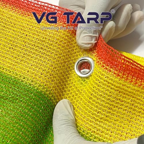 VG TARP Multicolor Shade Net 90% UV Protected for Terrace, Garden, Greenhouse, Balcony & Multipurpose Gardening | Durable Sun Protection Net for Plants & Outdoor Use | Size 10FTX10FT - Image 3