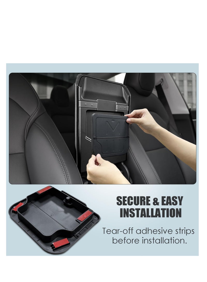 Hidden Storage Box for Tesla Model 3 2024, Center Console Armrest Organizer with Secret Compartment, Essential Interior Accessory for Tesla 3 Highland Edition. - Image 5