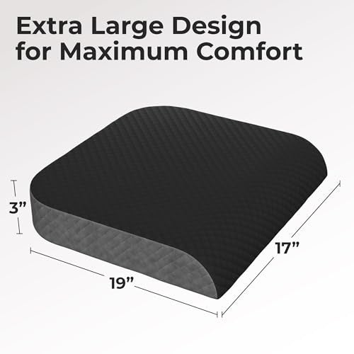 Kölbs Extra Large Seat Cushion, Stylish Plush Velvet Cover, X-Large Memory Foam for Office Chair, Floor Pillow, Cushion Back Pain Coccyx Pain Relief, Carry Handle (Extra Large) - Image 4