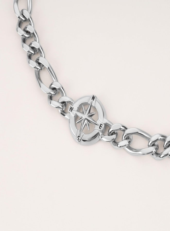 GAVU Men’s Stainless Steel Compass Bracelet, Stainless Steel Bracelet for Men, Stainless Steel Chain Bracelet for Men - Image 5