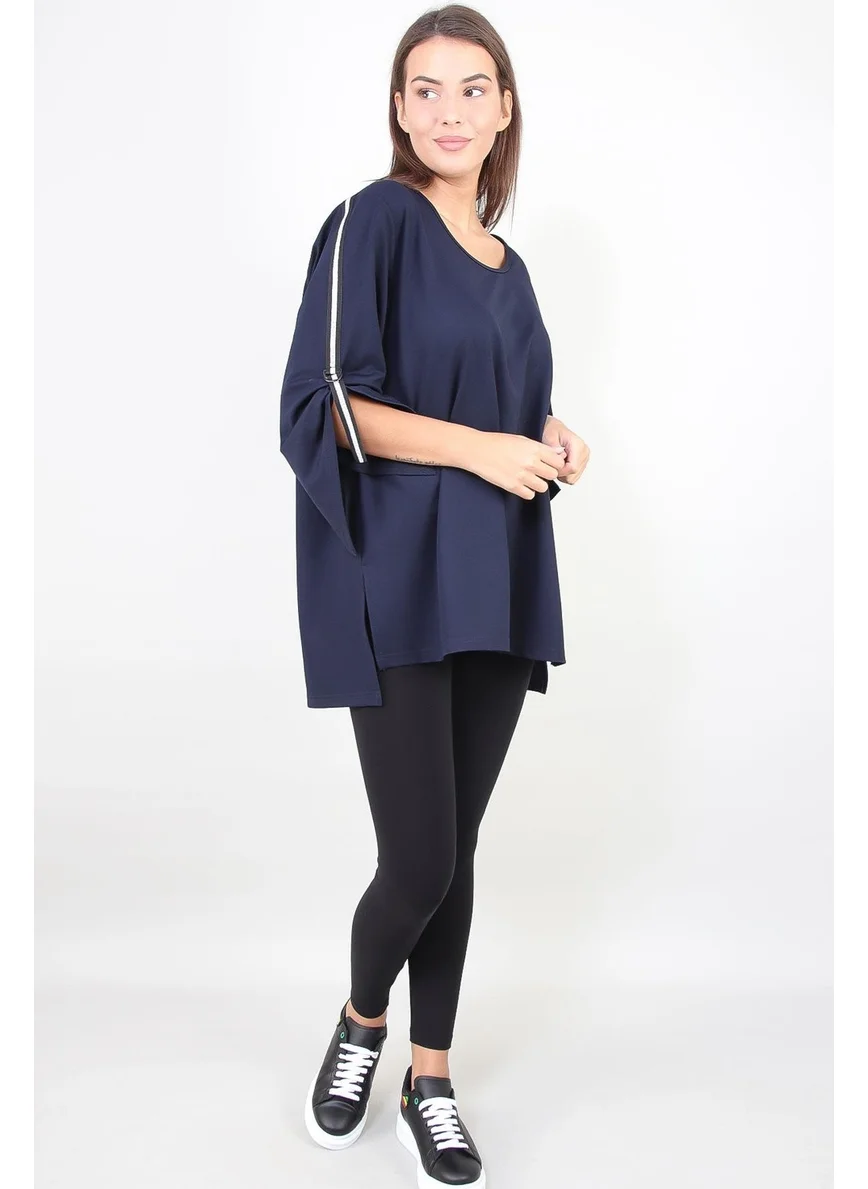 Alexander Gardi Adjustable Sleeve Blouse (B21-5016)