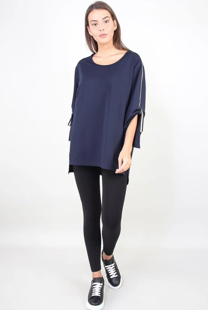 Alexander Gardi Adjustable Sleeve Blouse (B21-5016)