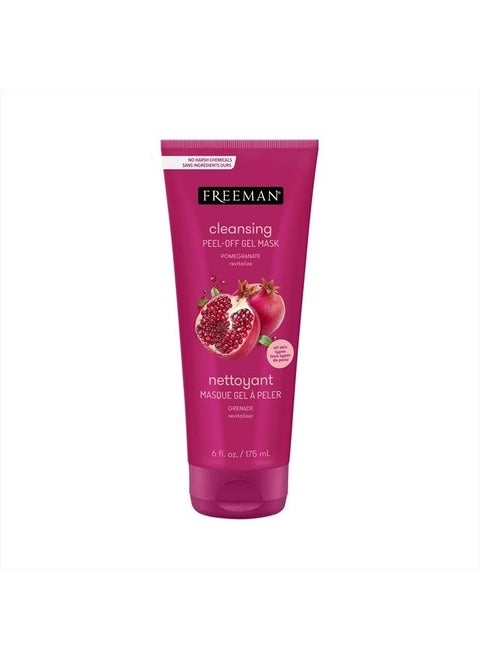 Cleansing Pomegranate Peel-Off Gel Facial Mask, Shrinks Pores, Purifies Skin, Made With 8 Different Antioxidants, Protects Skin, 6 fl. oz./175 ml Tubes