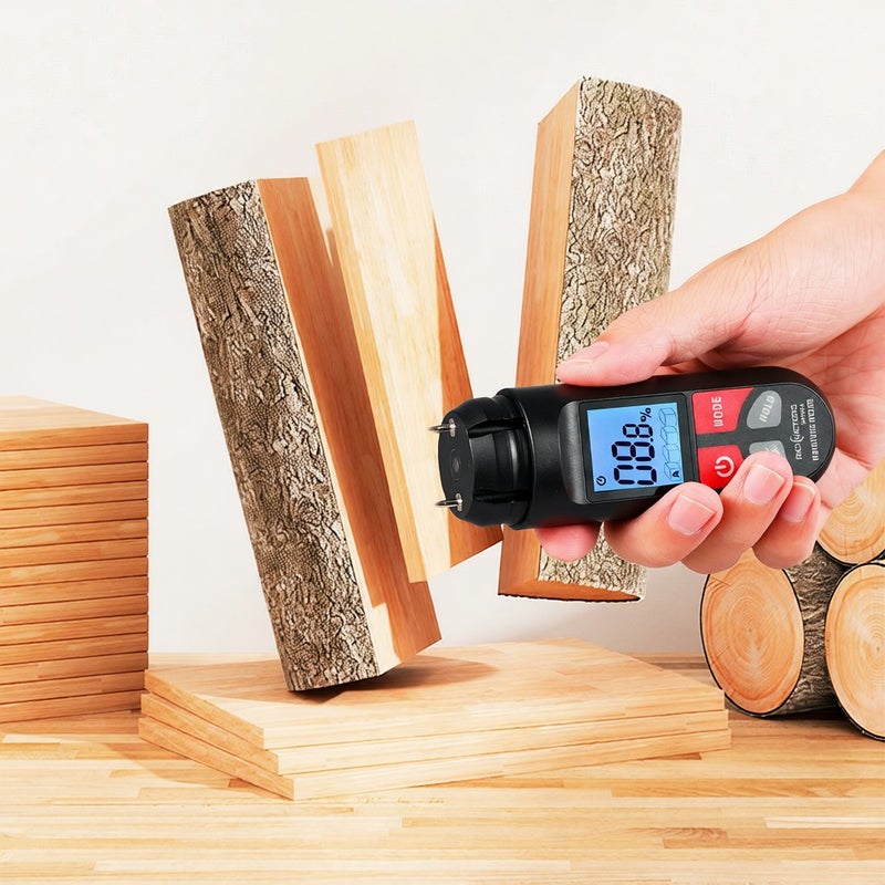 RICHMETERS RM031 Wood Tester Multifunctional Tester Dual-Needle Wood Humidity Tester - Image 4