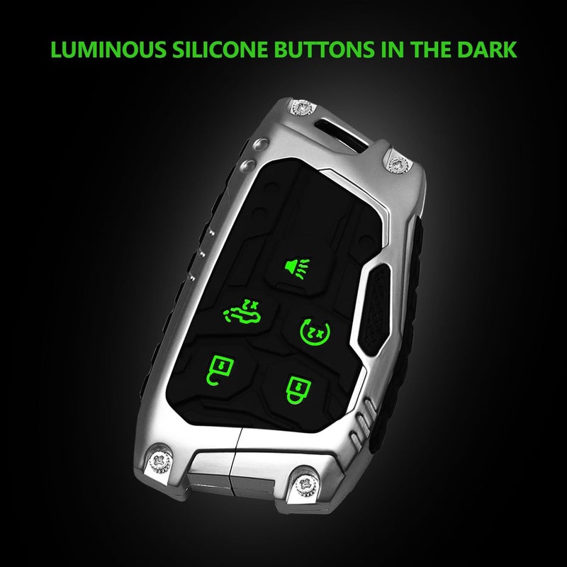 QBUC Heavy Zinc Alloy Key Fob Cover for Chevy and GMC - Image 4