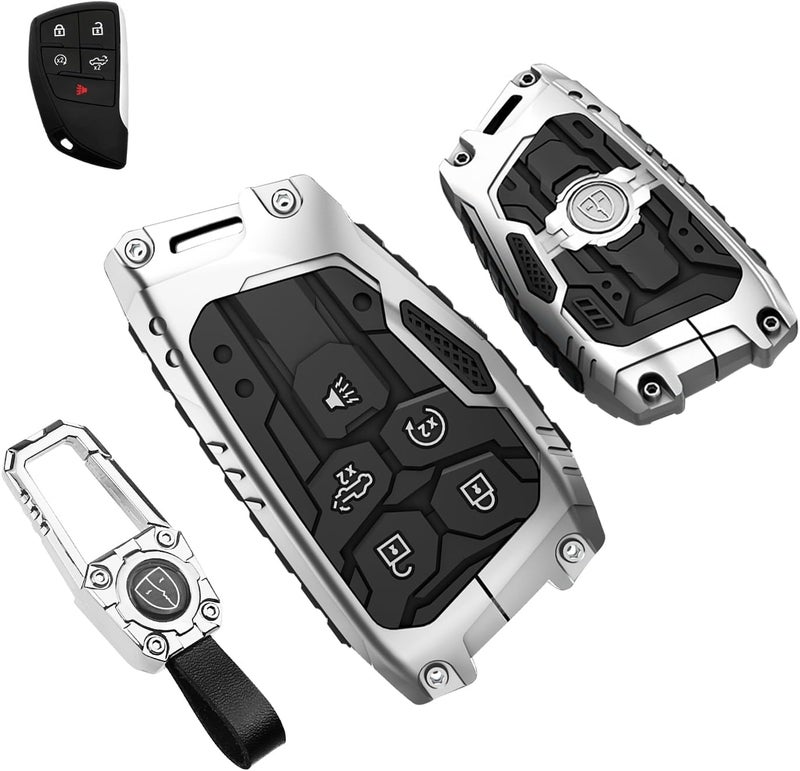 QBUC Heavy Zinc Alloy Key Fob Cover for Chevy and GMC - Image 1