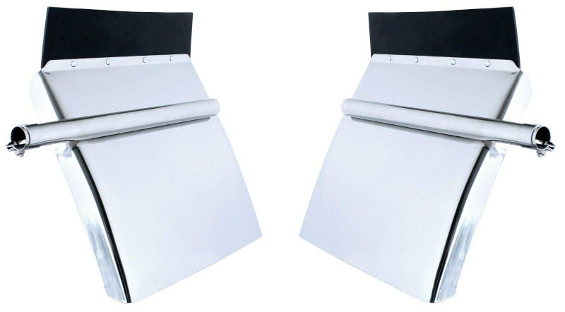 Torque فوانيس ربع TORQUE لشاحنة نصفية، 24" × 24" من الفولاذ المقاوم للصدأ، مع حوامل أنبوبية وقطع تركيب متضمنة، يمين ويسار، مجموعة فوانيس ربع من الفولاذ المقاوم للصدأ (TRQF310) - Image 1