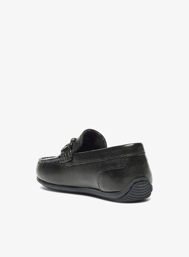 سيد دوتشيني أحذية موكاسين للأولاد سهلة الارتداء بنسيج مزخرف