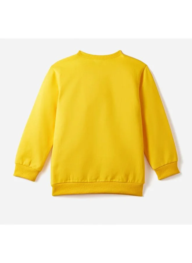 جون June Kids Printed Sweatshirt Yellow