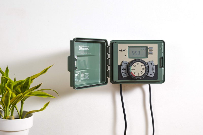 Orbit 57896 6-Station Outdoor Swing Panel Sprinkler System Timer, Green - Image 3