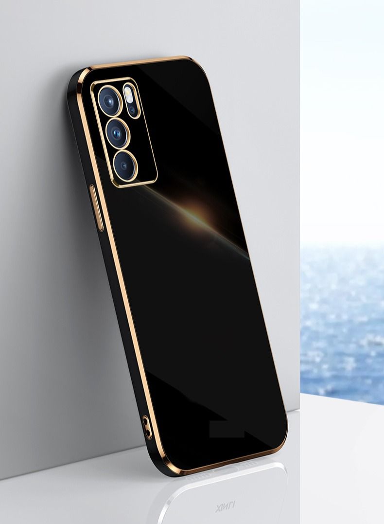 OPPO RENO 6Z 5G Mobile Phone Case Cover, Luxury Plating Soft Back Cover, Raised Full Camera Protection - Image 1