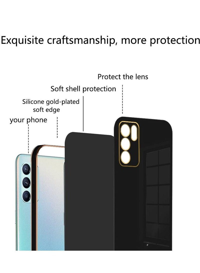 OPPO RENO 6Z 5G Mobile Phone Case Cover, Luxury Plating Soft Back Cover, Raised Full Camera Protection - Image 2