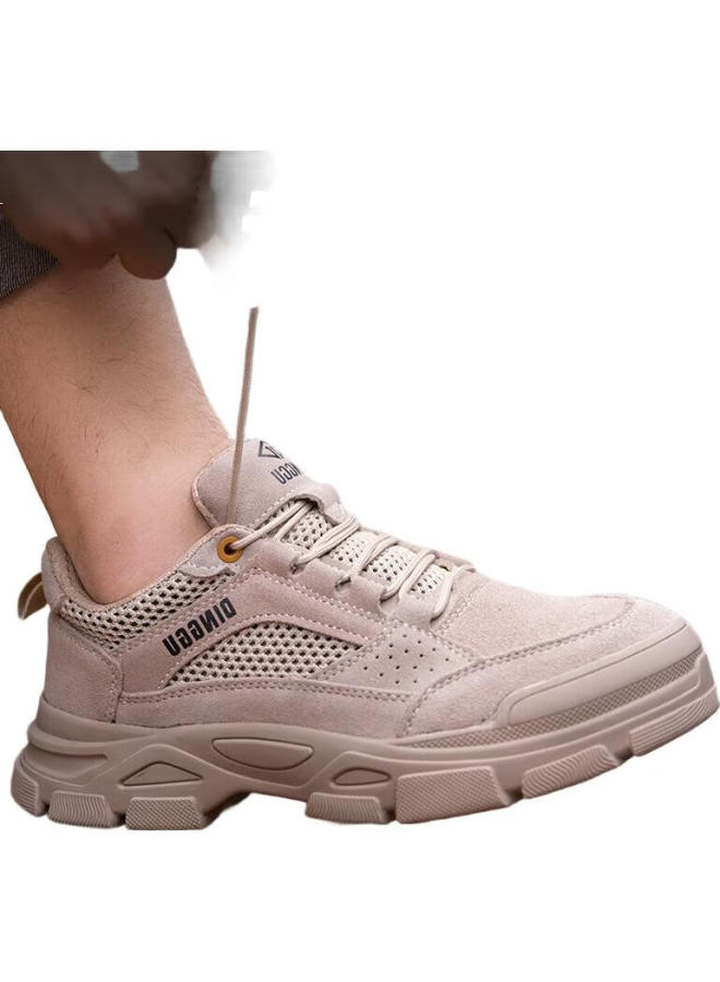 Dinggu Men'S Steel Toe Work Shoes, Four Seasons Anti-Slip Wear-Resistant Anti-Smashing Anti-Piercing Construction Site Work Shoes Jd1183Mhw39 - Image 2