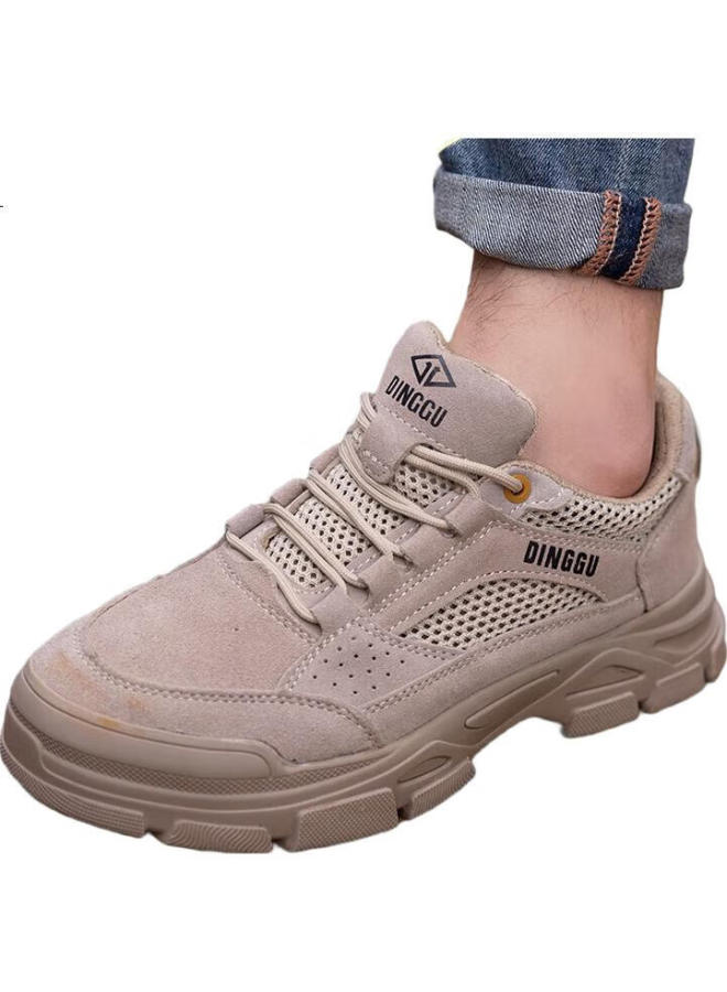 Dinggu Men'S Steel Toe Work Shoes, Four Seasons Anti-Slip Wear-Resistant Anti-Smashing Anti-Piercing Construction Site Work Shoes Jd1183Mhw39 - Image 1