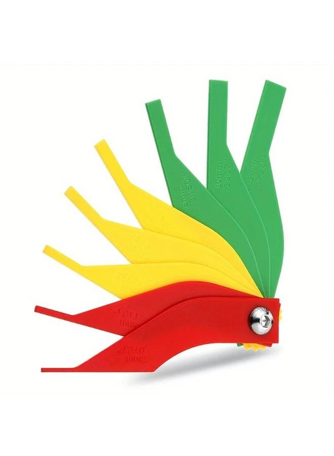 1 Set Car Brake Pad Wear Tester Thickness Gauge Friction Pad Measuring Tool Scale Ruler - Image 2