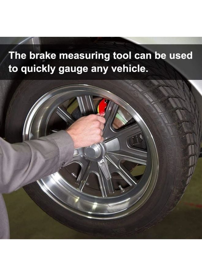 1 Set Car Brake Pad Wear Tester Thickness Gauge Friction Pad Measuring Tool Scale Ruler - Image 5