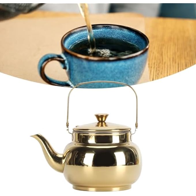 Sorandy Stovetop Tea Kettle Stainless Steel Teapot With Infuser Stovetop Teapot For HomeRestaurantHotelBbqHikingCamping 1 - Image 4