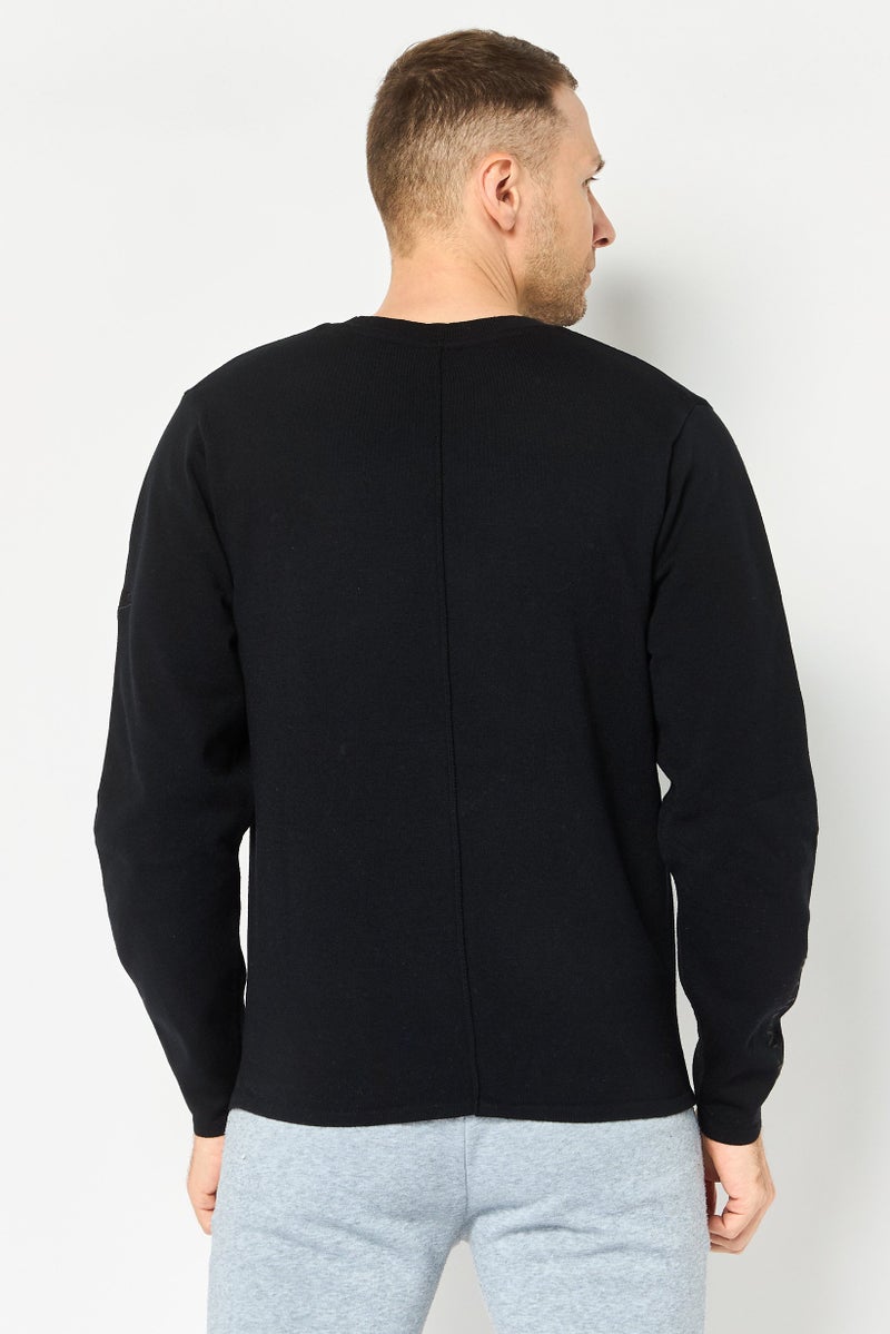 Nike سويت شيرت نايك × تيك باك للرجال بأكمام طويلة وقبة دائرية، أسود - Image 4