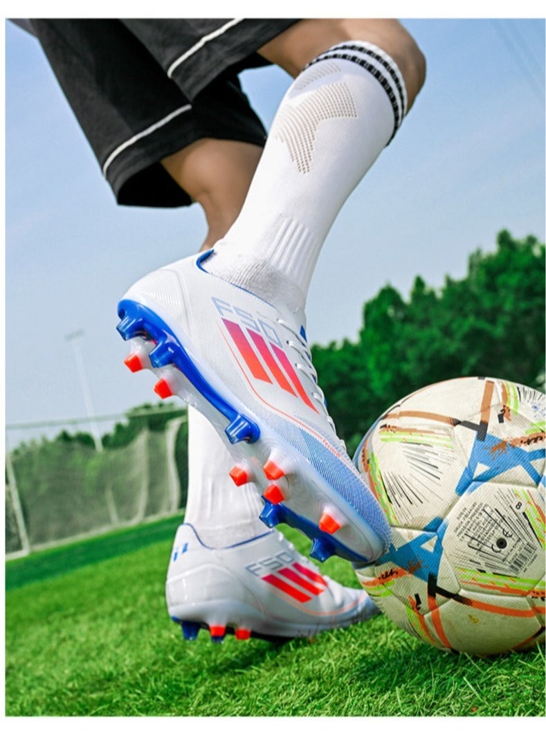 SKT Shiketro Men's Football Shoes Non-Slip Adult Grass Professional Training Shoes Outdoor Breathable Sports Shoes Track And Field Running Mesh Shoes  - Image 3