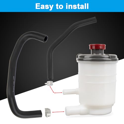 psler 53701-SDA-A01 خزان مضخة التوجيه المعزز + خرطوم السحب والعودة متوافق مع هوندا أكورد 2003 2004 2005 2006 2007 2.4L/3.0L استبدال 53701-SDA-A01، 53731-SDA-A00، 53733-SDA-A01 - Image 4