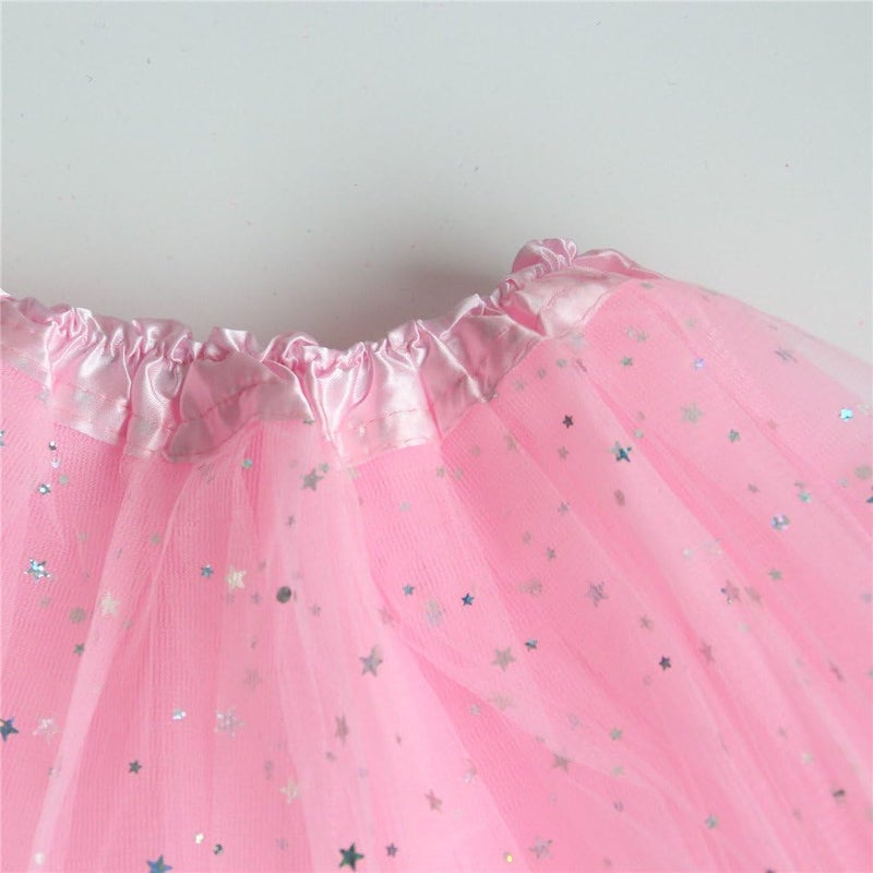 Rysly Store Girls Sparkle Tutus Princess Ballet Dance Layered Tulle Tutu Skirts,2-8T - Image 3