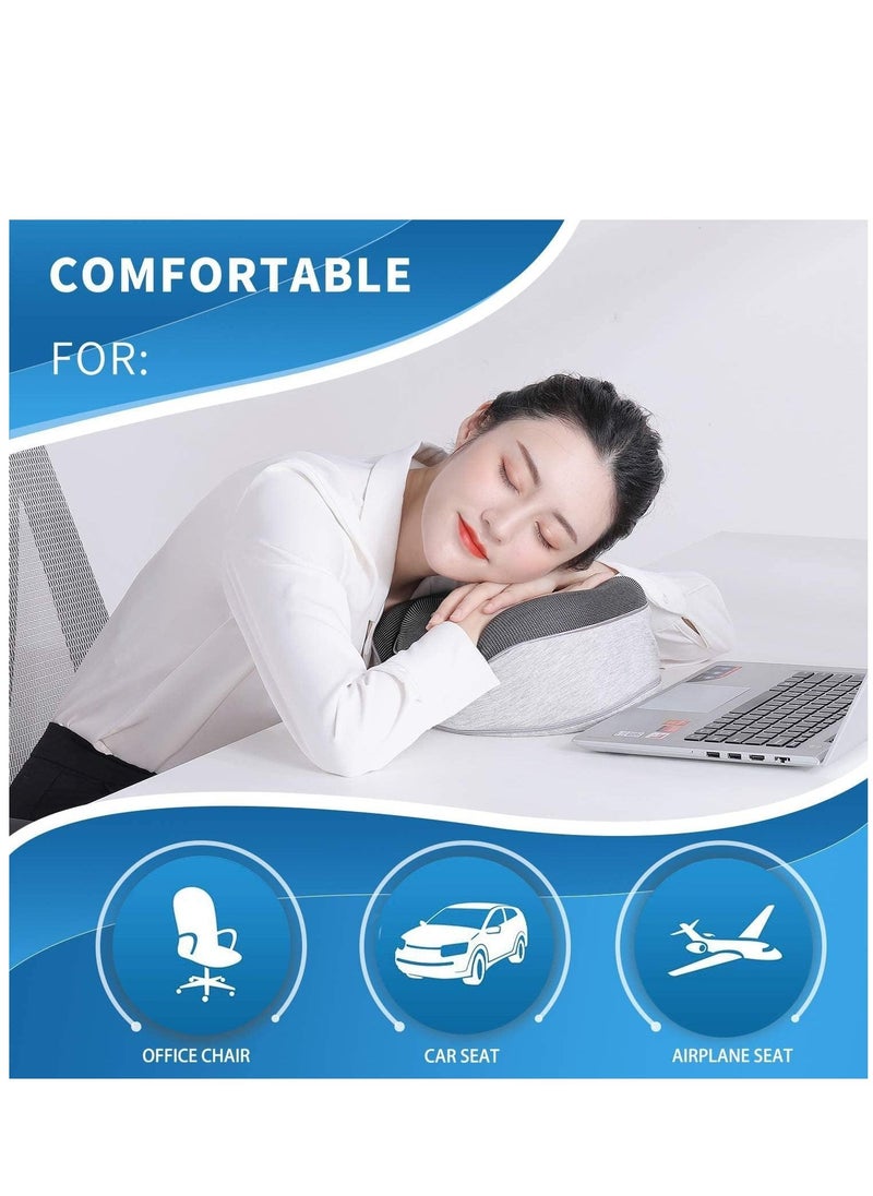 Arabest - Travel Neck Pillow, U Shaped Support Pillow with Storage Bag, Pure Memory Foam Neck Pillow for Chair, Car, Airplane - Image 1
