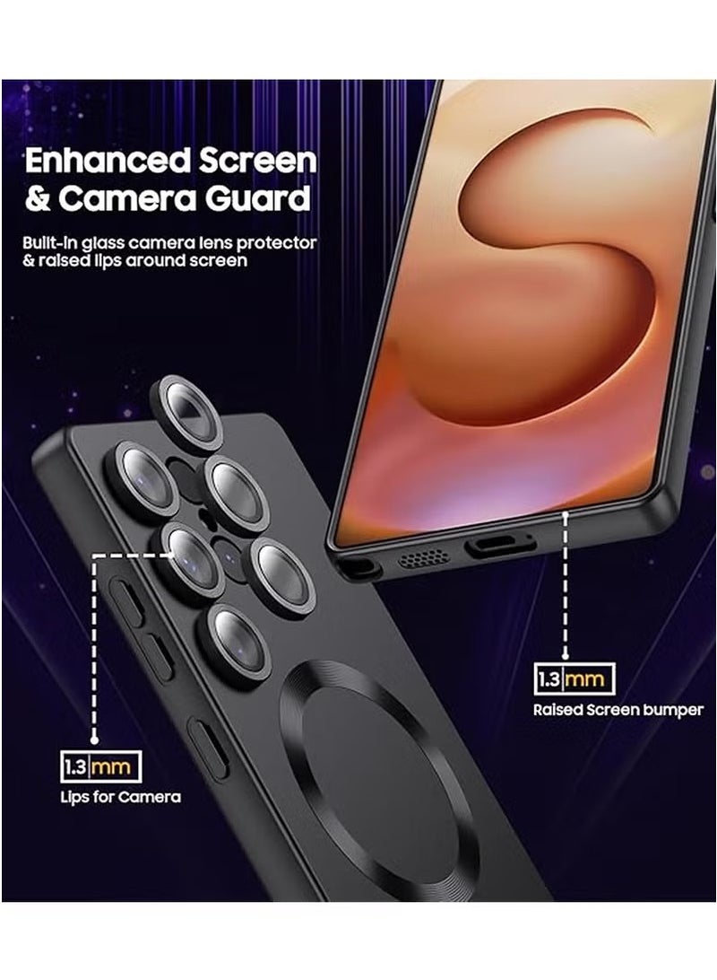 X-level Samsung Galaxy S25 Ultra Case with Full Camera Lens Protection,Soft TPU Anti-Scratch Shockproof Phone Case Cover with Wireless Charging for Samsung Galaxy S25 Ultra 5G,Black  - Image 3