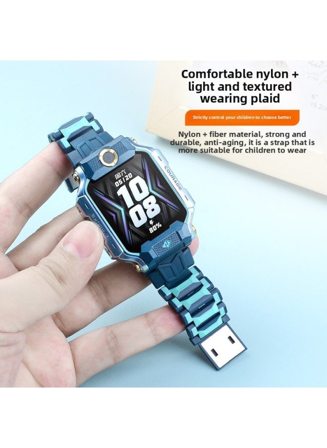 Generic - For Genius Phone Watch Z9 Strap Z10/d2/z8 Magnetic Flash Buckle Upgrade Z9 Replacement Strap Z6pro-Color:White-Specifications:Model: D2/q1a/y8/q2a/d2a [free Disassembly And Assembly Tools] - Image 1