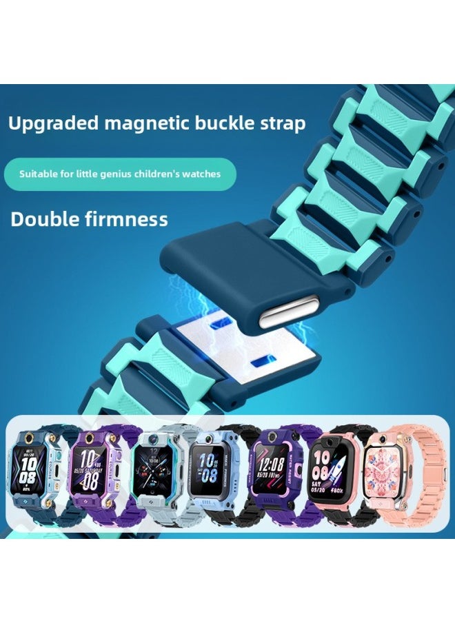 Generic - For Genius Phone Watch Z9 Strap Z10/d2/z8 Magnetic Flash Buckle Upgrade Z9 Replacement Strap Z6pro-Color:White-Specifications:Model: D2/q1a/y8/q2a/d2a [free Disassembly And Assembly Tools] - Image 1