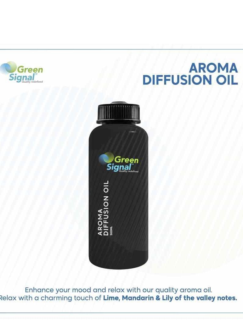 Green Signal Address Fragrance Oil 500ml – Bold & Modern Scent for Diffusers & Humidifiers – Long-Lasting Concentrated Aroma  - Image 2
