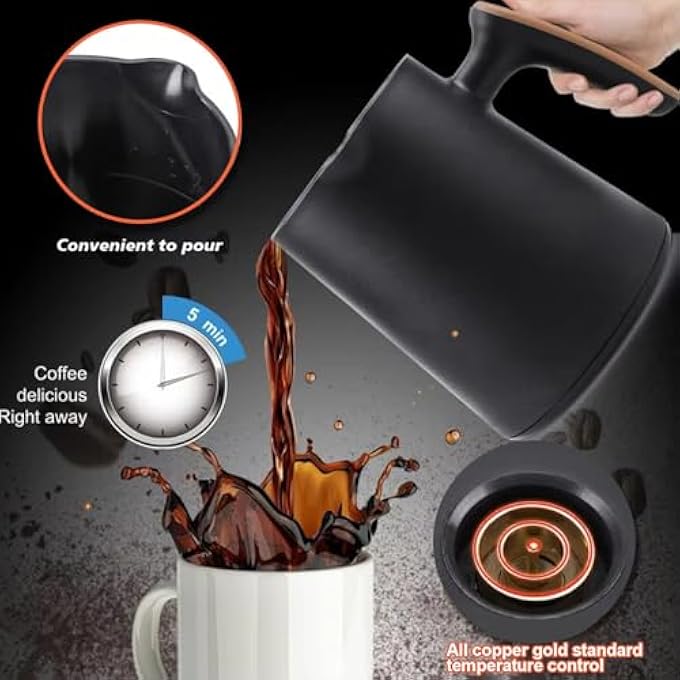 ROUNY Turkish Coffee Maker Electric Coffee Pot Maker Automatic Arabic Greek Coffee Pot Milk Drinks  Different Hot Beverages Maker Turkish Coffee Machine To Make Coffee And Other Hot Beverages - Image 4