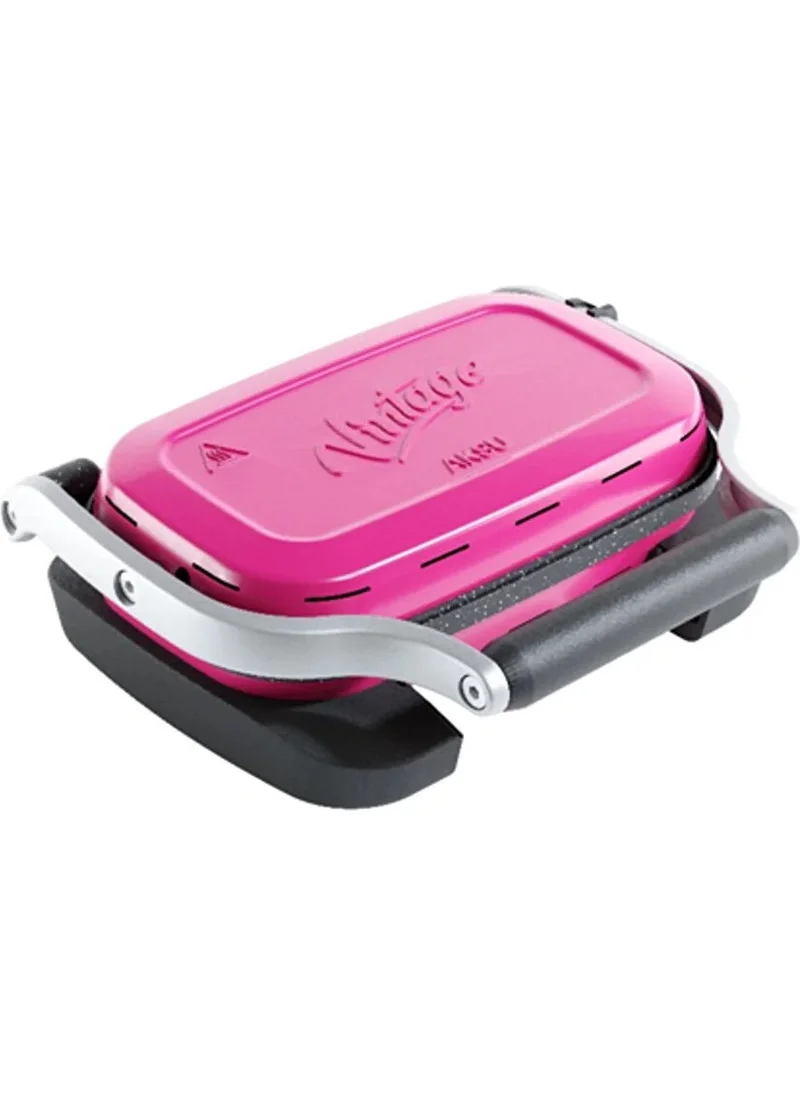Aksu Vintage Double Waffle Maker Pink