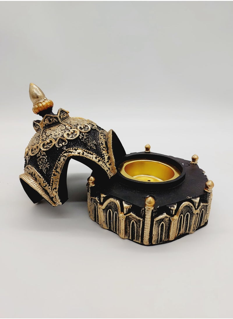 Bakhoor Burner Resin Incense Burner magnet black and Gold Pattern Charcoal Incense Burner With Room,Yoga,Eid Ramadan, Office Living Room ,14cm - pzsku/Z6BA7106112139112E326Z/45/_/1738328632/547c8f0d-dc4e-49b1-91c5-cca8a6c0f62b