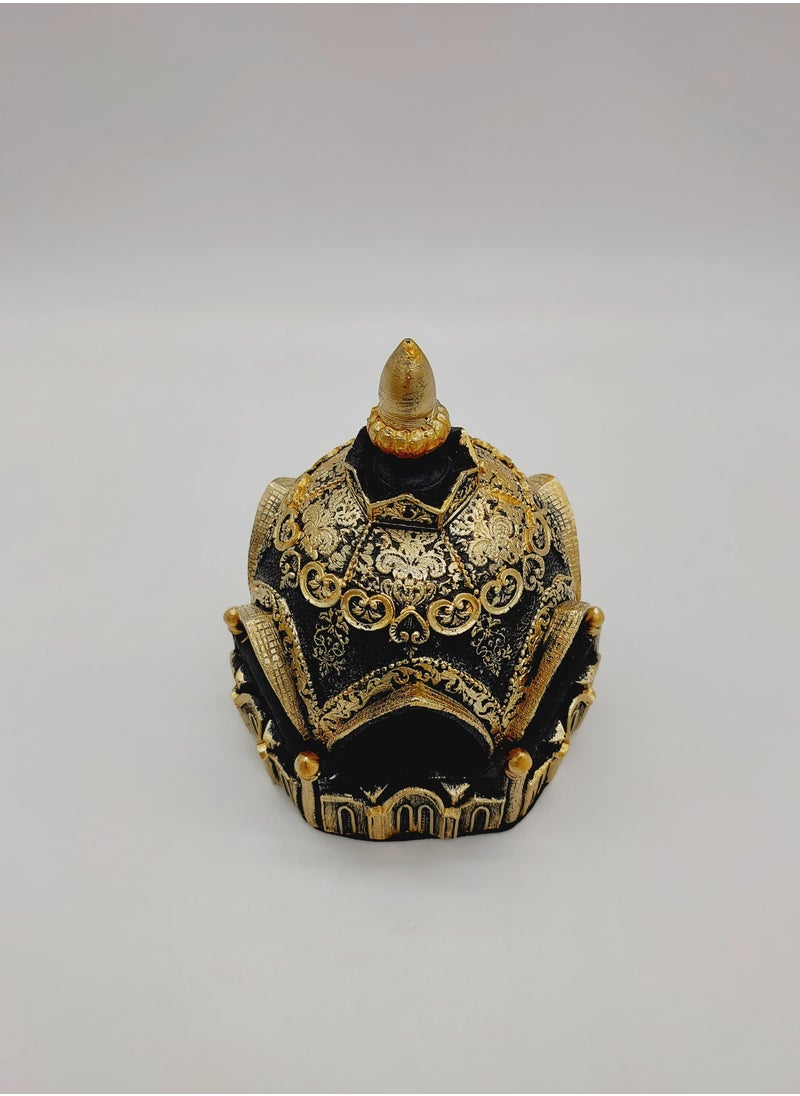 Bakhoor Burner Resin Incense Burner magnet black and Gold Pattern Charcoal Incense Burner With Room,Yoga,Eid Ramadan, Office Living Room ,14cm - pzsku/Z6BA7106112139112E326Z/45/_/1738328696/3f004243-1aae-4855-b2d8-efc73468edac