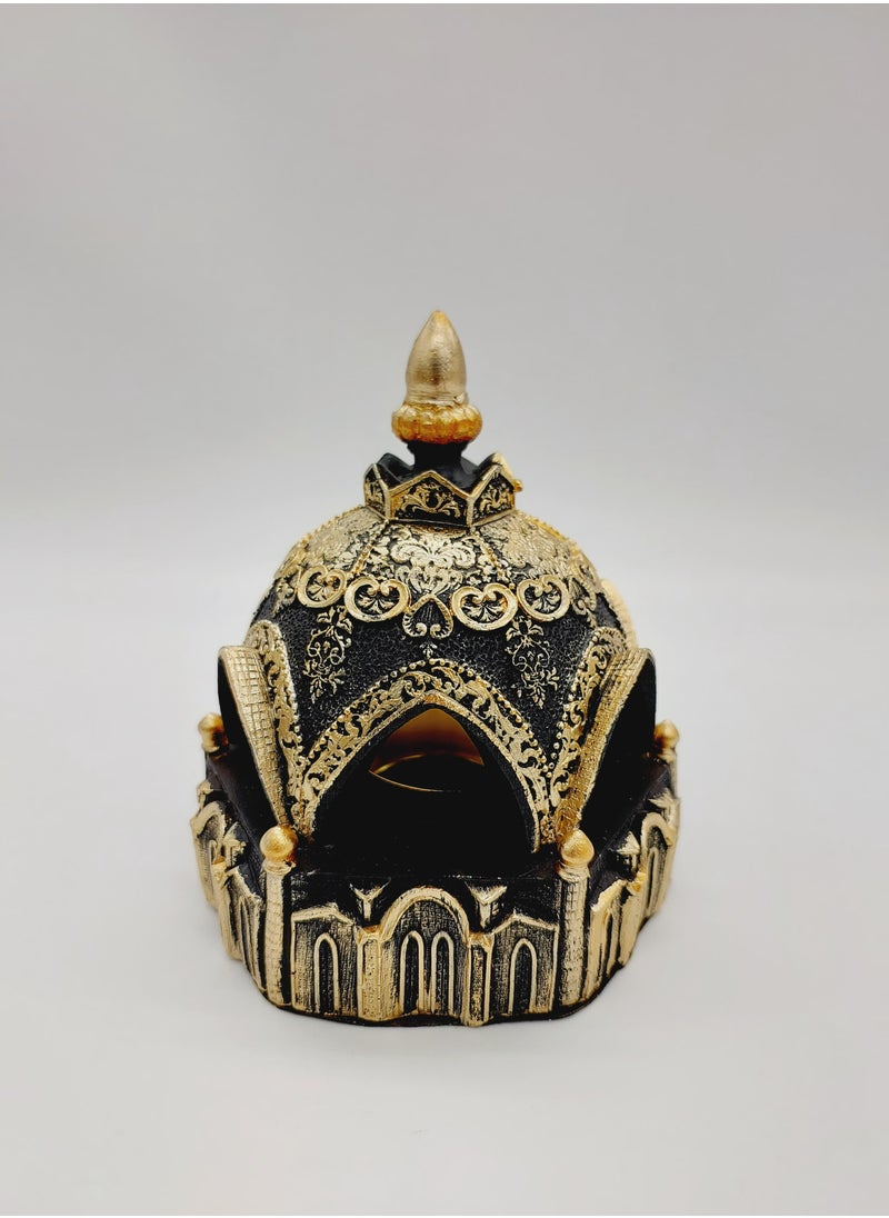 Bakhoor Burner Resin Incense Burner magnet black and Gold Pattern Charcoal Incense Burner With Room,Yoga,Eid Ramadan, Office Living Room ,14cm - pzsku/Z6BA7106112139112E326Z/45/_/1738328697/af02aa2a-f9d2-4e4b-8c4b-5b254f22cad7