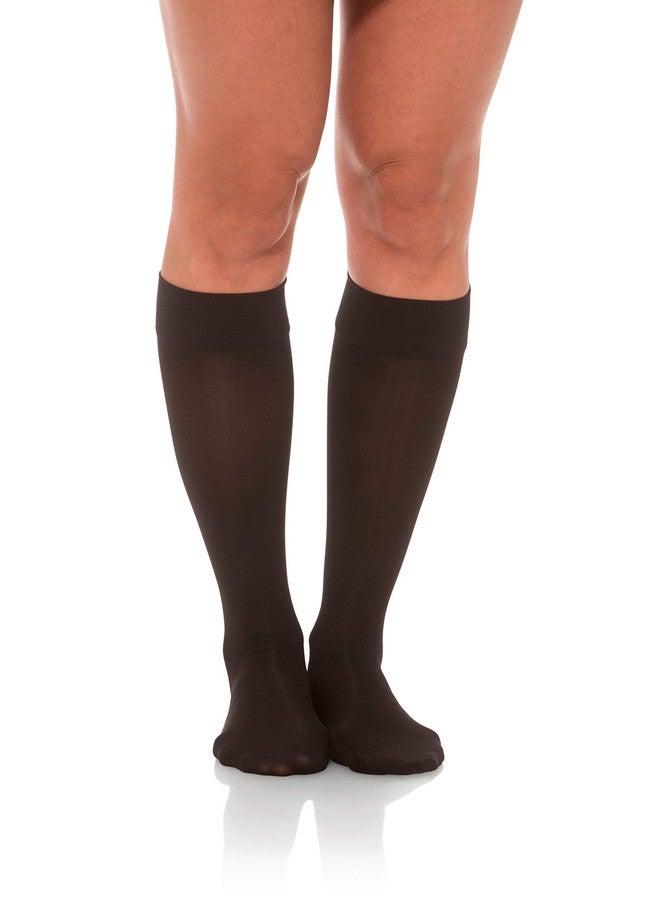 JOMI COMPRESSION Knee High Collection, 15-20mmHg Sheer Closed Toe 132 (XX-Large, Black) - Image 1