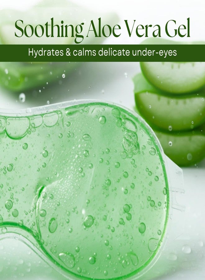 Veentus Beauty Aloe Vera Cool Gel Eye Mask Summer Ice Cooling Sleeping Mask for Eye Patches Remove Dark Circles Fatigue Cool Eyes Patch Pads Eye Care (Pack of 5 Pis) - Image 5