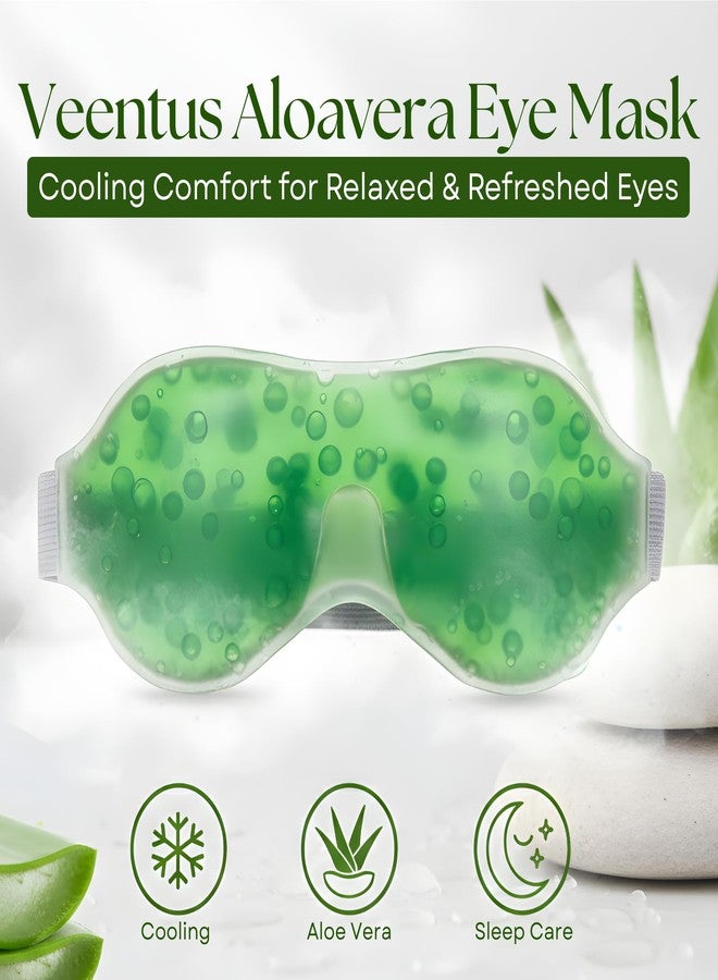 Veentus Beauty Aloe Vera Cool Gel Eye Mask Summer Ice Cooling Sleeping Mask for Eye Patches Remove Dark Circles Fatigue Cool Eyes Patch Pads Eye Care (Pack of 5 Pis) - Image 3