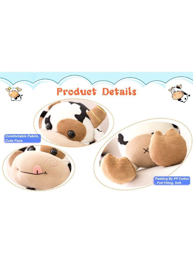 Lovely Cow Cartoon Animal Cattle Soft Eco-friendly Cotton Stuffed Plush Doll, Soft Fluffy Friend Hugging Cushion - Present for Every Age and Occasion, 30cm - Image 4