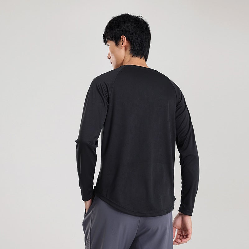 Generic 2024 Mens Quick-Dry T-Shirt Running Long Sleeve White - Image 5