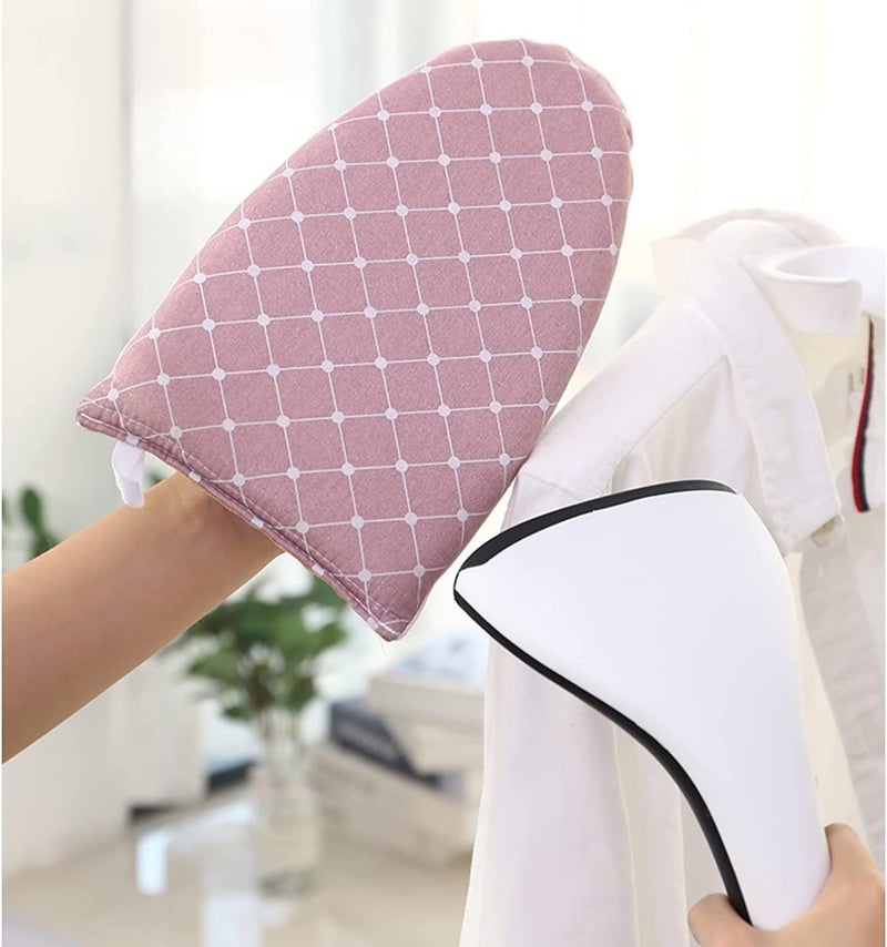 KBZONE Garment Steamer Ironing Gloves, Waterproof Handheld Mini Ironing Board Pad, Heat Resistant Anti Steam Mitt with Finger Loop - Image 1