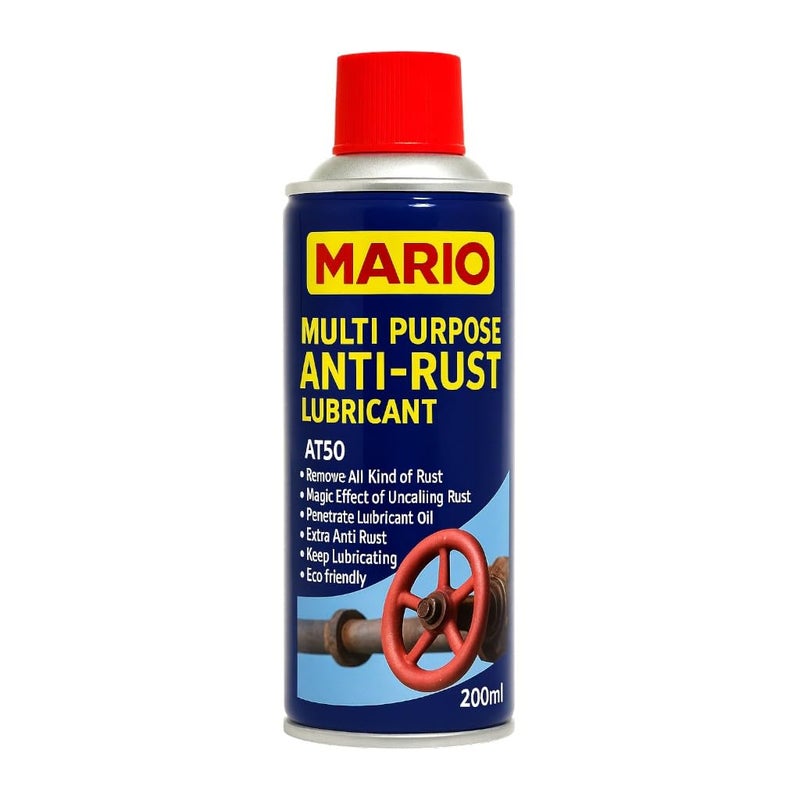 Mario AT-50, Multipurpose Spray, Lubricant, Rust Remover, Cleans Bike Chains, Squeak Noise Remover, Stain Remover, and Cleaning Agent 200ml - Image 5